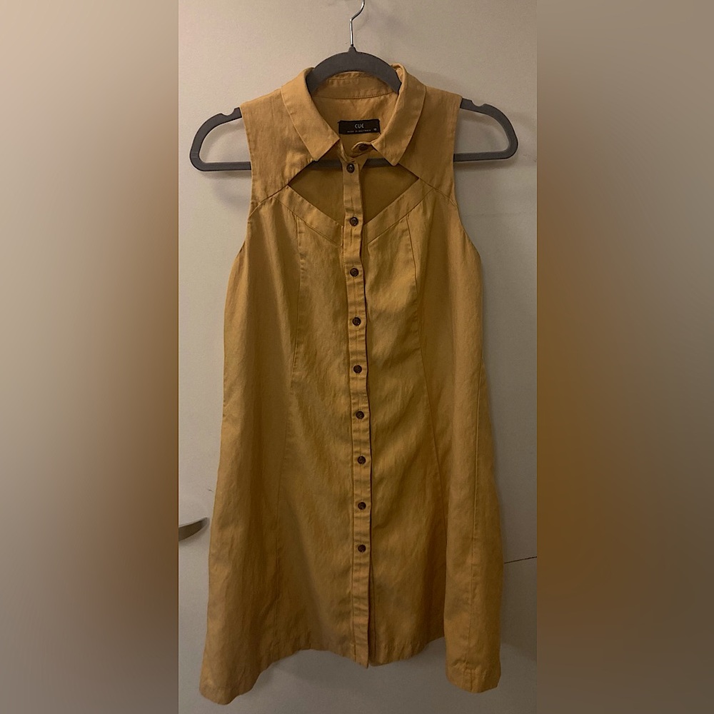 Cue yellow cotton dress